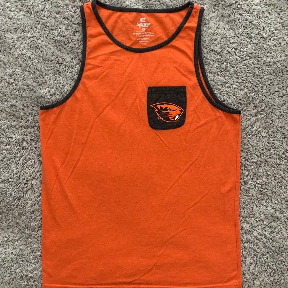Retro OSU Beavers Lightweight Tank Top. Medium. Colosseum.